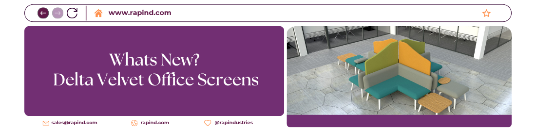Whats New - Delta Velvet Office Screens