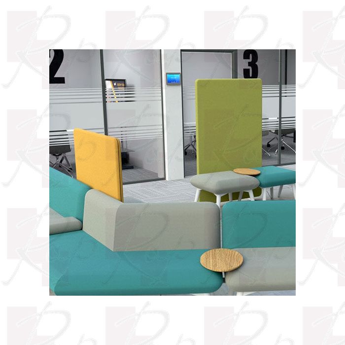 1.6m high acoustic office partitioning from the Delta range. 