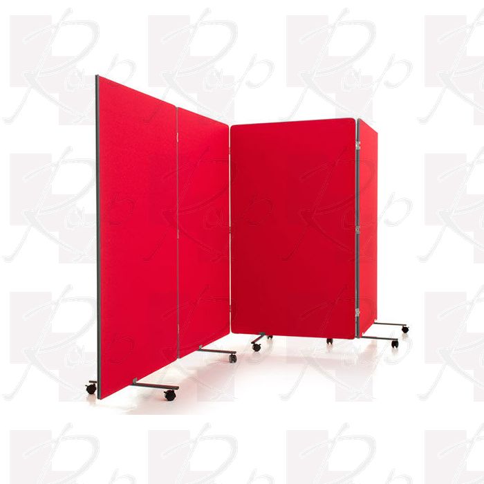 1500mm high woven fabric foldable room dividers from the Flexi-Screen range. 