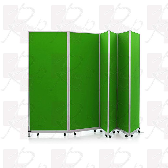 Loop nylon mobile screens in a emerald green fabric