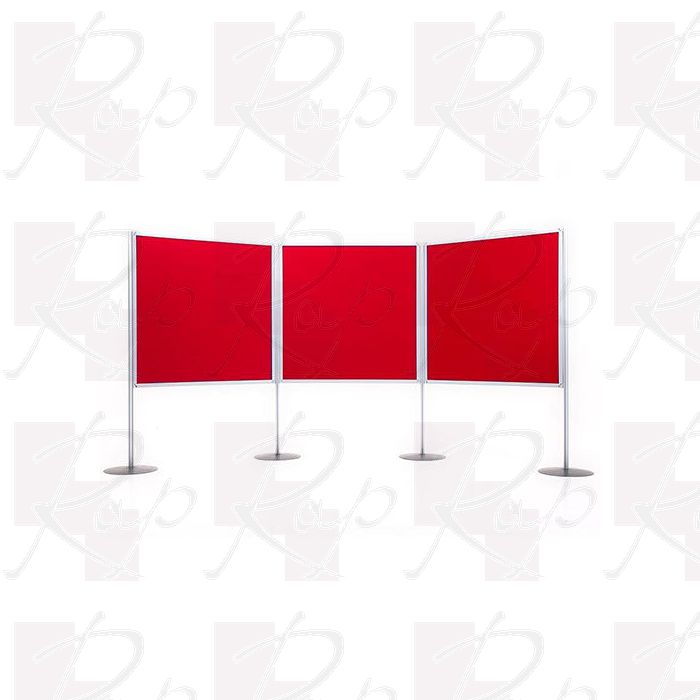 Large Universal Display Board kits with 3 display panels and 4 poles
