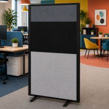 3 part acoustic office screen