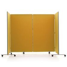 Flexi-Screen Deluxe Room Dividers in yellow deluxe fabric