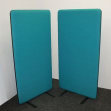Free standing acoustic screen dividers, helps with workplace noise reduction 