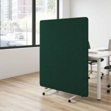 Nova acoustic room divider supplied with lockable castor wheels for a portable solution. 