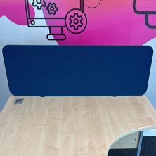 Xpress Desktop Dividers 400mm High in blue woven fabric