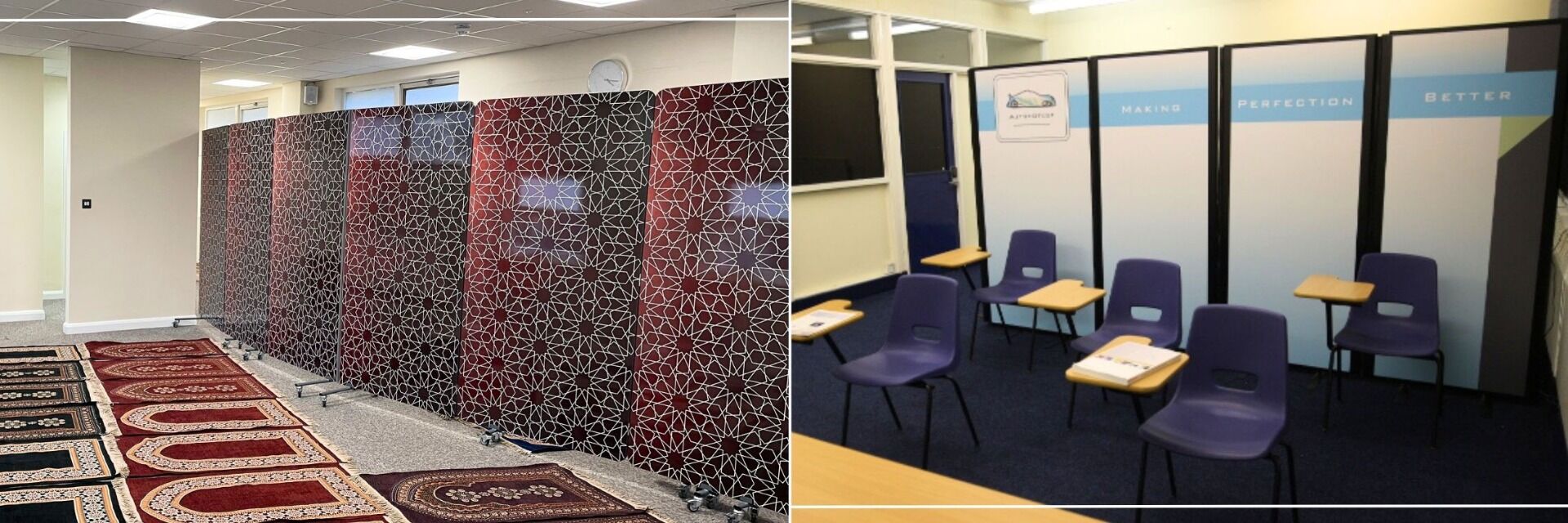 Portable & Static Printed Office Dividers