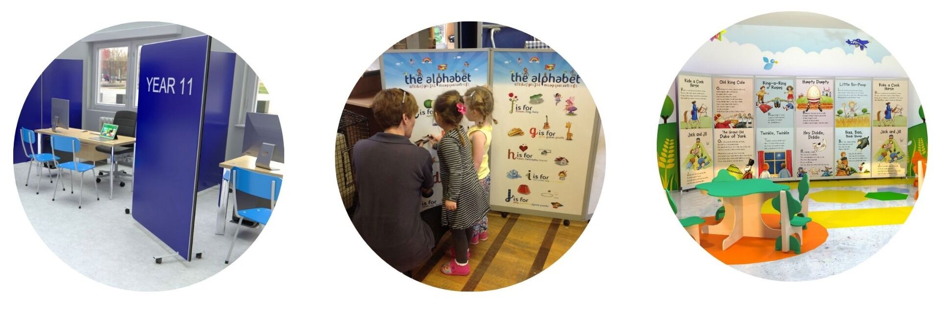 School Printed Room Dividers
