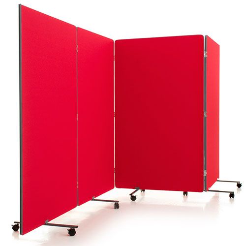 1500mm high woven fabric foldable room dividers from the Flexi-Screen range. 
