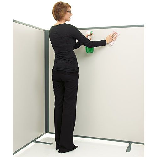 1.6m high grey matte laminate dividers