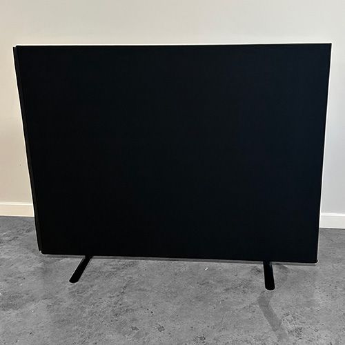 Xpress Office Partitions 1.2m High in black fabric 