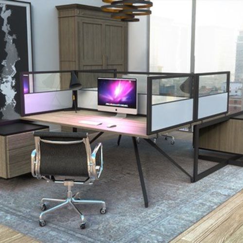Acrylic & laminate frame desktop dividers
