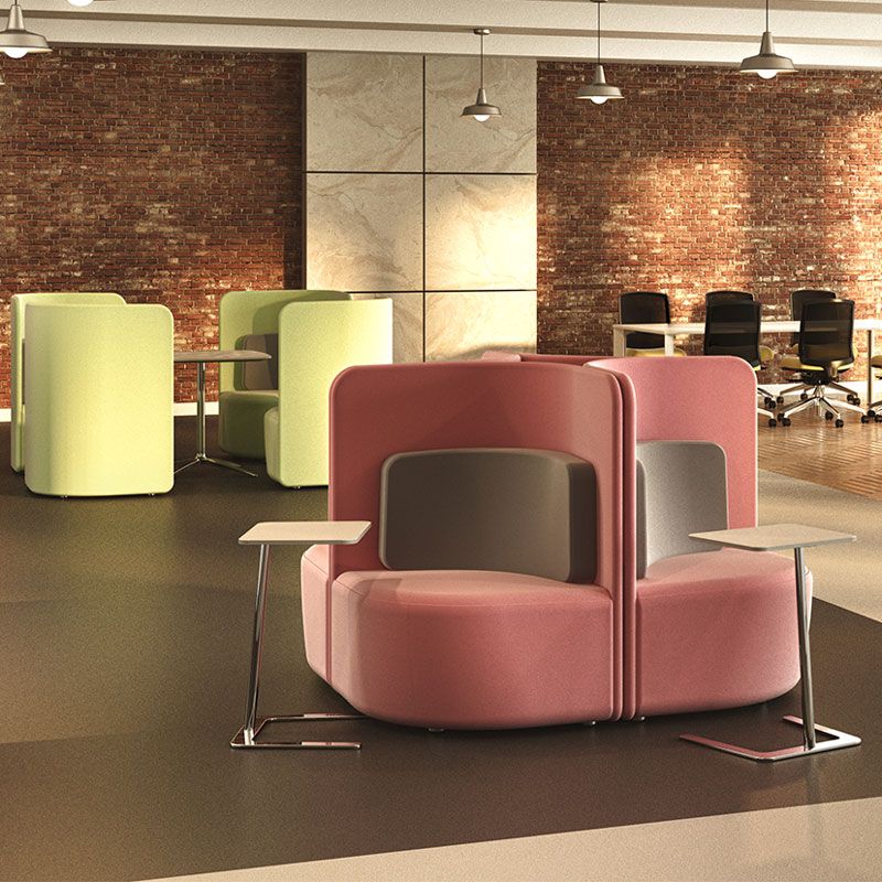 Shuffle Low-Back seating can be used to create private workspaces and meeting areas