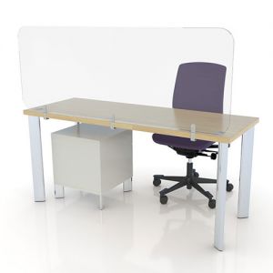 Acrylic desktop screen for social distancing & covid-19