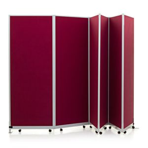 Mobi Lightweight Concertina Room Divider 6 Panel Kit