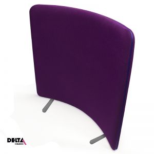 Delta Curve Screen, acoustic office partition with a curve shape 