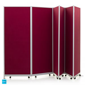 Mobi Lightweight Concertina Room Divider 6 Panel Kit