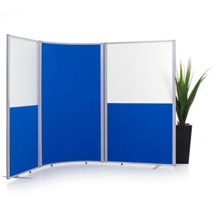 Morton Acoustic Curved Office Screens with 2 Morton Half Vision Screens