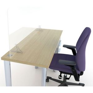 clear perspex freestanding divider, for social distancing and COVID-19