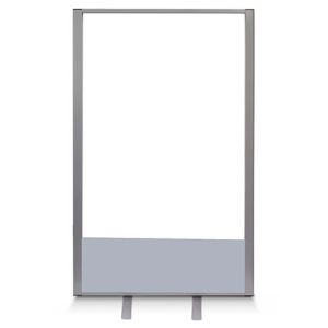 1.2m high morton+ full vision with clear acrylic.