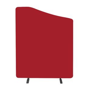 Wavetop acoustic office divider with acoustic foam for noise absorption 