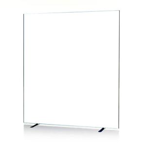 White gloss easy clean Budget Medical Screens on trip and wheelchair friendly stability feet