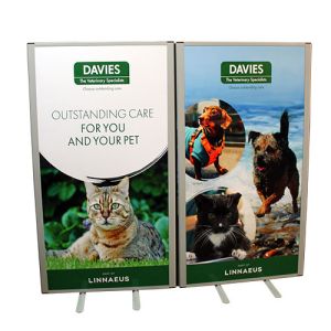 1.8m high printed free standing office screens