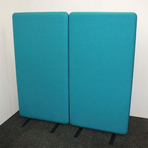 Nova deluxe acoustic screen divider complete with acoustic 100% wool fabric