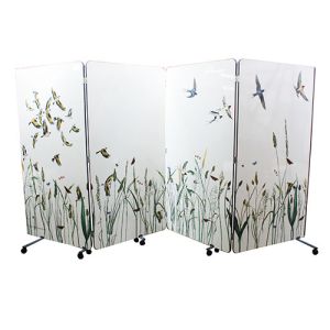 1500mm high printed foldable room divider from the range of concertina Flexi-Screens. 
