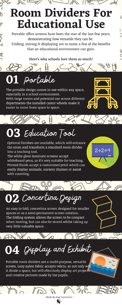 How to use room dividers for schools and education sectors