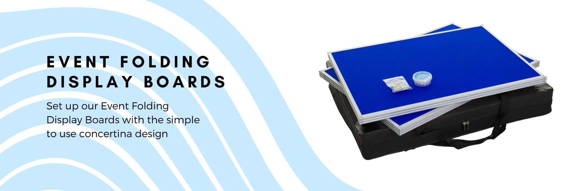 Event folding display boards