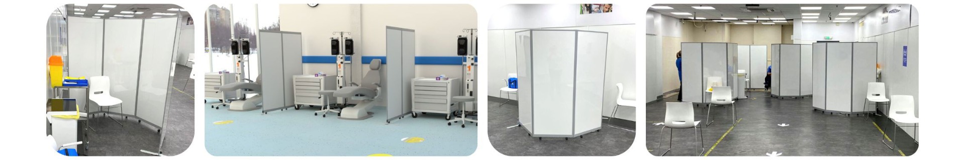 NHS Laminate Medical Room Dividers