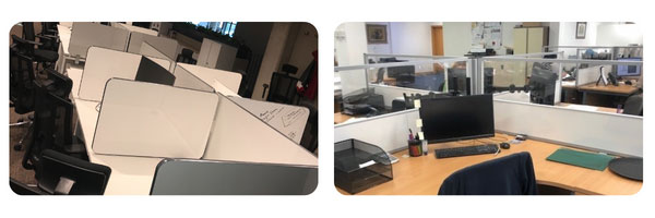 Acrylic and Laminate Desktop Dividers