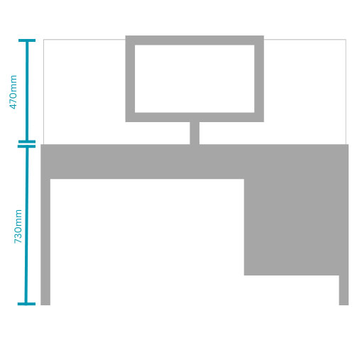 Office partition height measurement