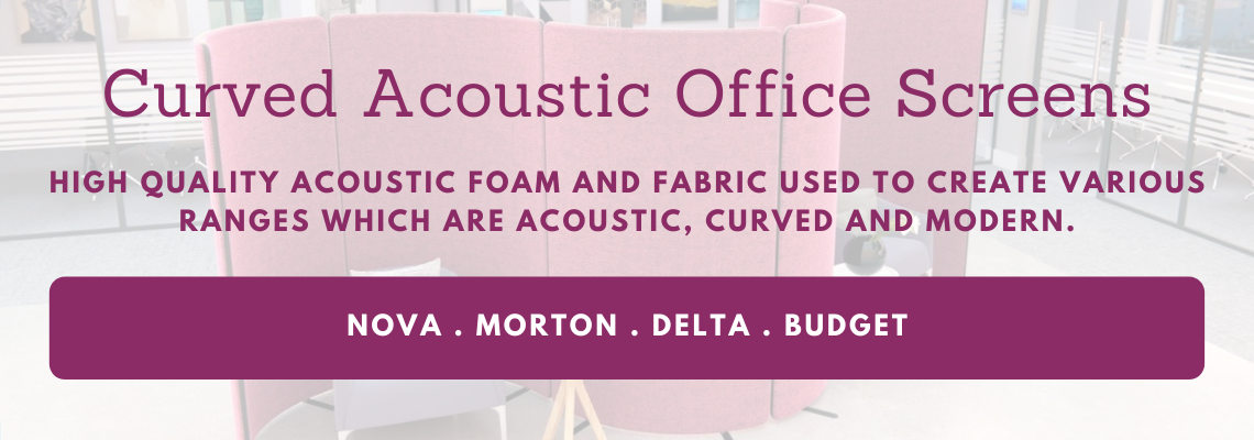 curved acoustic office screens